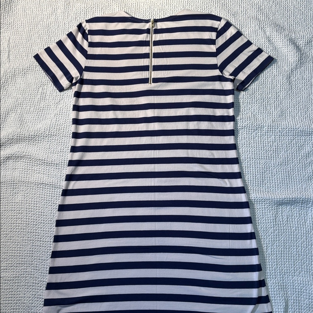 Vineyard Vines Navy and White Striped Dress, Short Sleeves, Zipper Back, Small - Picture 11 of 14